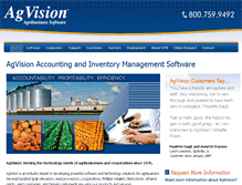 Tablet Screenshot of agvisionsoftware.com